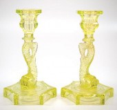 PRESSED DOLPHIN CANDLESTICKS,