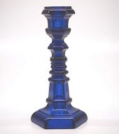 PRESSED HEXAGONAL CANDLESTICKA