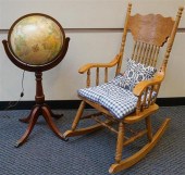 PRESSED OAK ARM ROCKER AND REP