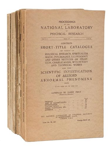 PRICE, HARRY. SIX VOLUMES ON