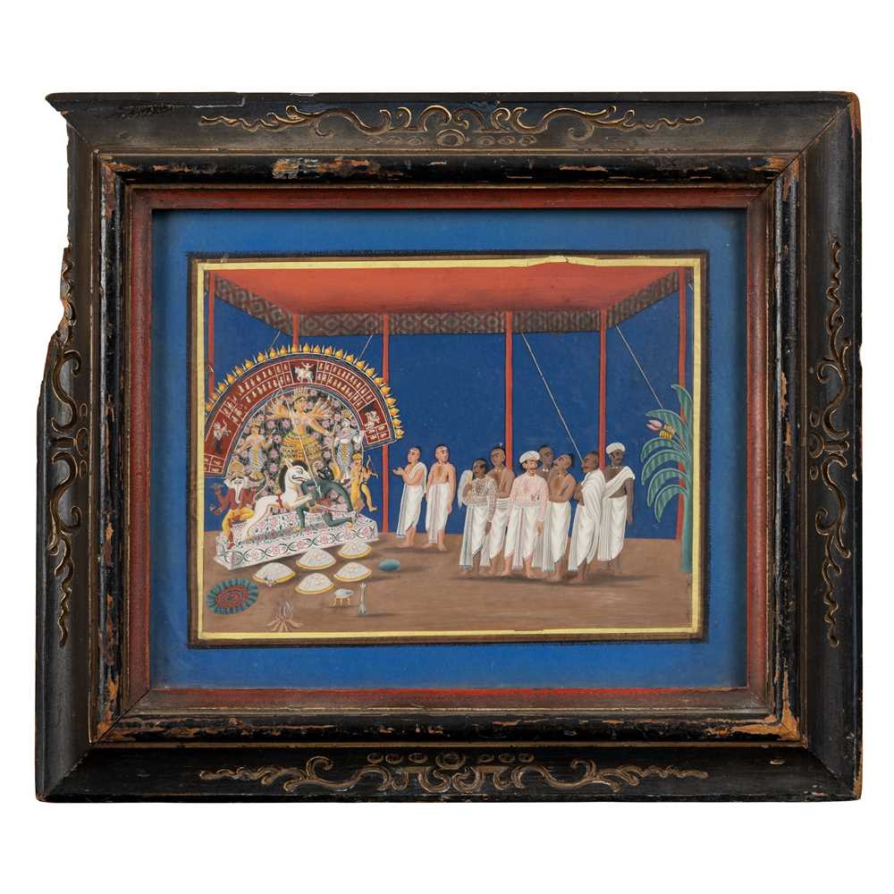PRIESTS WORSHIPPING AT THE SHRINE