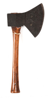PRIMITIVE BROAD HEWING AXE<br>