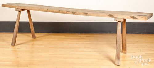 PRIMITIVE BUTCHER BENCH, 19TH