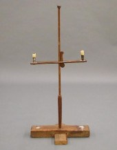 PRIMITIVE CANDLESTANDA 19th ce