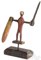 PRIMITIVE CARVED AND PAINTED W