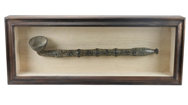 PRIMITIVE CHINESE HAND CARVED OPIUM