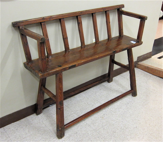 PRIMITIVE CHINESE YUMU WOOD BENCH