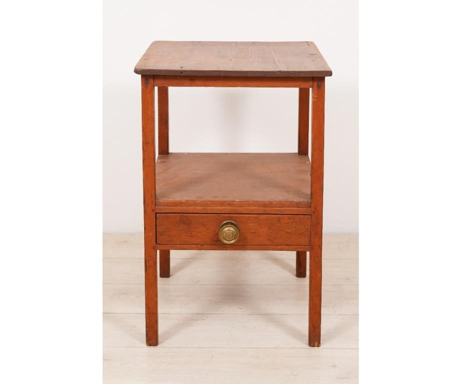 Primitive country pine end table