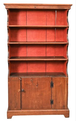 PRIMITIVE CUPBOARD, HAVING OPEN