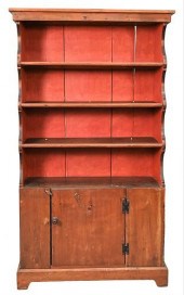 PRIMITIVE CUPBOARD, HAVING OPE