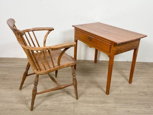 PRIMITIVE DESK AND CHAIR
