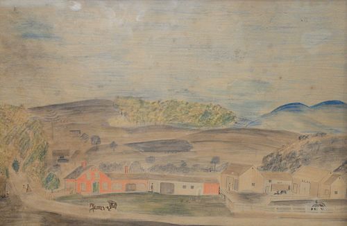 PRIMITIVE FARM LANDSCAPE, FARM ROAD
