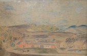 PRIMITIVE FARM LANDSCAPE, FARM