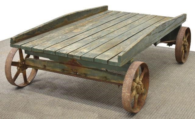 PRIMITIVE FARM TOMATO WAGON /