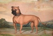 PRIMITIVE FOLK ART WATERCOLOR