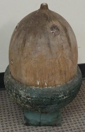 PRIMITIVE GREEN PAINTED AND CA
