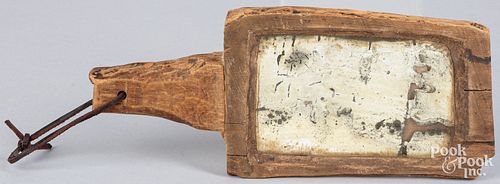 PRIMITIVE HAND MIRROR, 18TH/19TH