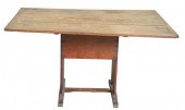 PRIMITIVE HUTCH CHAIR TABLE, H