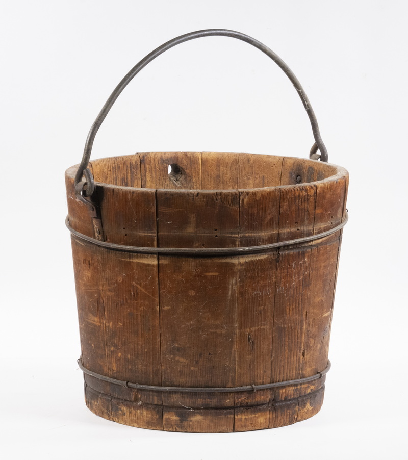 PRIMITIVE IRON BOUND WOODEN