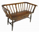 PRIMITIVE IRON-MOUNTED OAK WAG