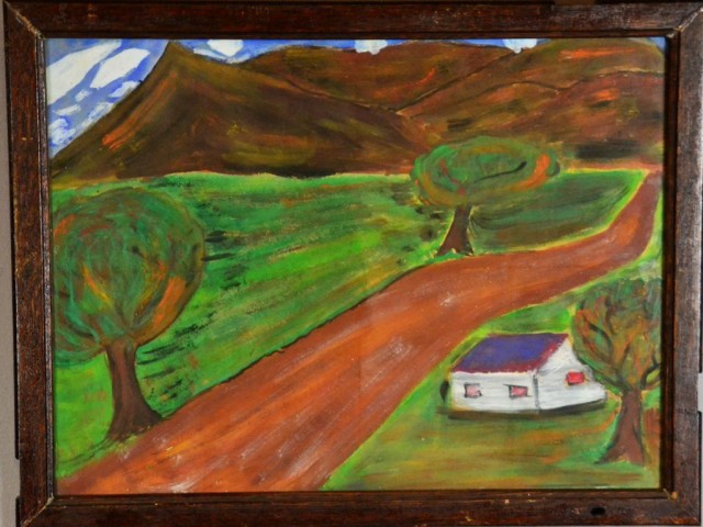 Primitive Landscape Gouache On