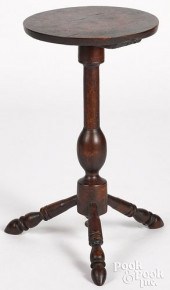 PRIMITIVE MAPLE CANDLESTAND, 1