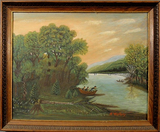 Primitive oil on artist board