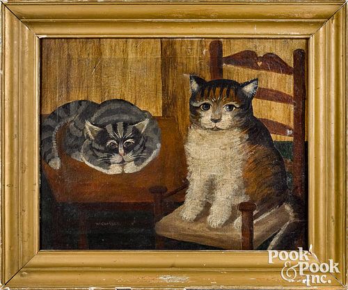 PRIMITIVE OIL ON CANVAS INTERIOR