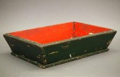 PRIMITIVE PAINTED BOXA late 19