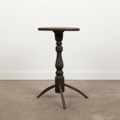 PRIMITIVE PAINTED CANDLE STAND