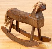 PRIMITIVE PAINTED HOBBY HORSE,