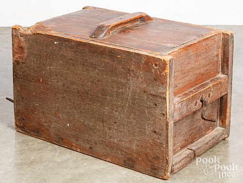 PRIMITIVE PAINTED PINE BUTTER