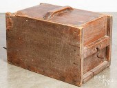 PRIMITIVE PAINTED PINE BUTTER