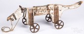 PRIMITIVE PAINTED WOOD JOINTED