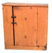 PRIMITIVE PINE CUPBOARD, HAVIN