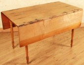 PRIMITIVE PINE DROP LEAF TABLE
