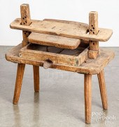 PRIMITIVE PINE FRUIT PRESS, 19