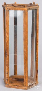PRIMITIVE PINE LANTERN, 19TH C
