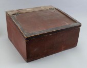 PRIMITIVE PINE LAP DESK 19TH C