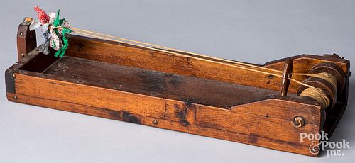 PRIMITIVE PINE RUG LOOM, 19TH