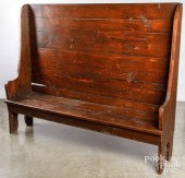 PRIMITIVE PINE SETTLE BENCH, 1