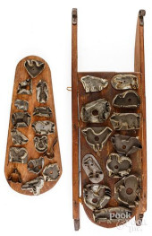 PRIMITIVE PINE SLED, 19TH C.<b