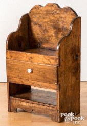 PRIMITIVE PINE STAND, 19TH C.P