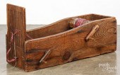 PRIMITIVE PINE TAPE LOOM, 19TH