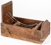 PRIMITIVE PINE TAPE LOOM, 19TH