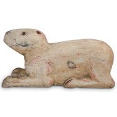 PRIMITIVE POLYCHROME CARVED AN