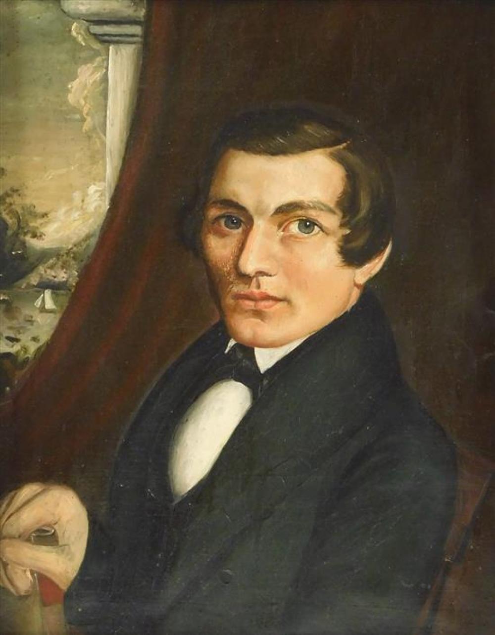 PRIMITIVE PORTRAIT OF A GENTLEMAN