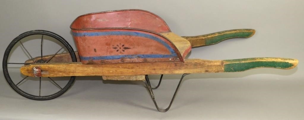 PRIMITIVE RED PAINTED CHILD'S