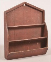 PRIMITIVE RED PAINTED MIXED WO