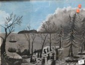 PRIMITIVE SANDPAPER PAINTINGPr